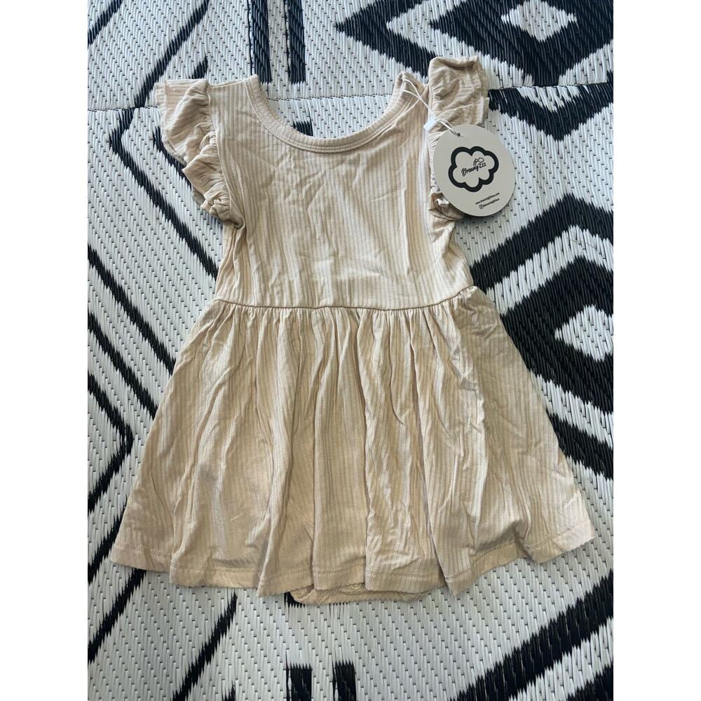Bamboo Cream Ruffle Sleeve Twirl Bodysuit